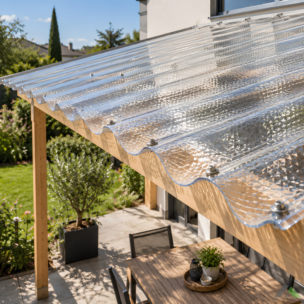 Échantillon Polycarbonate Ondulé