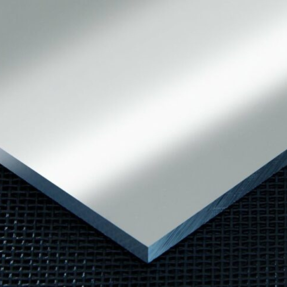 panneau polycarbonate compact avec finition miroir argent