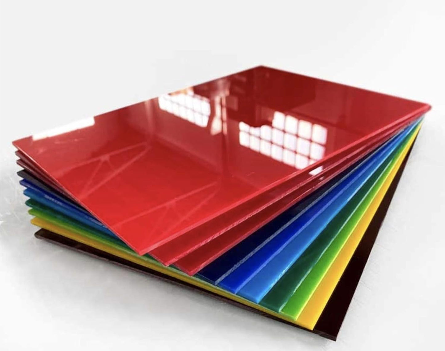 feuilles d'acrylique coloré