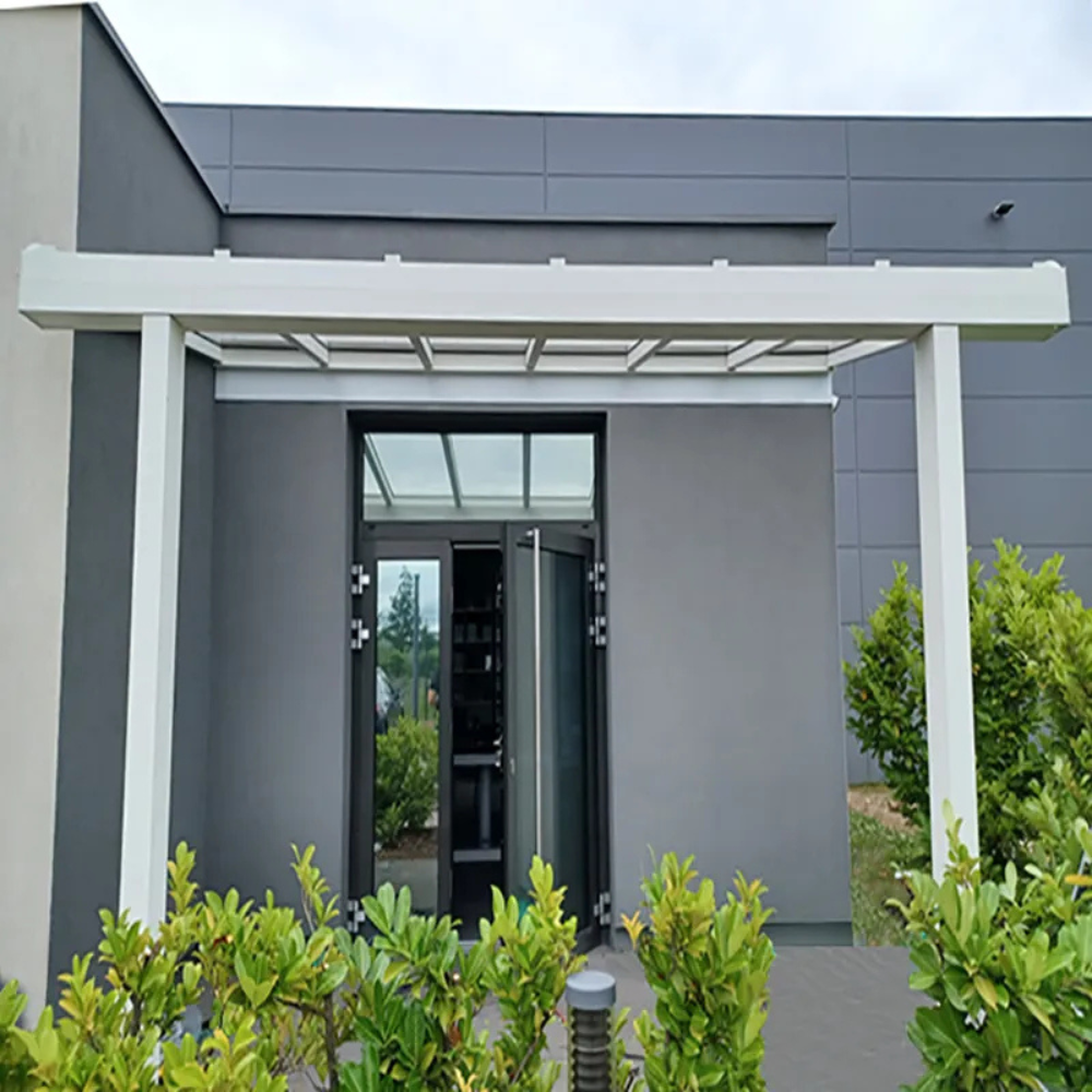Image d'un pergola avec Kit de profil de jonction autoportant pour plaques en polycarbonate
