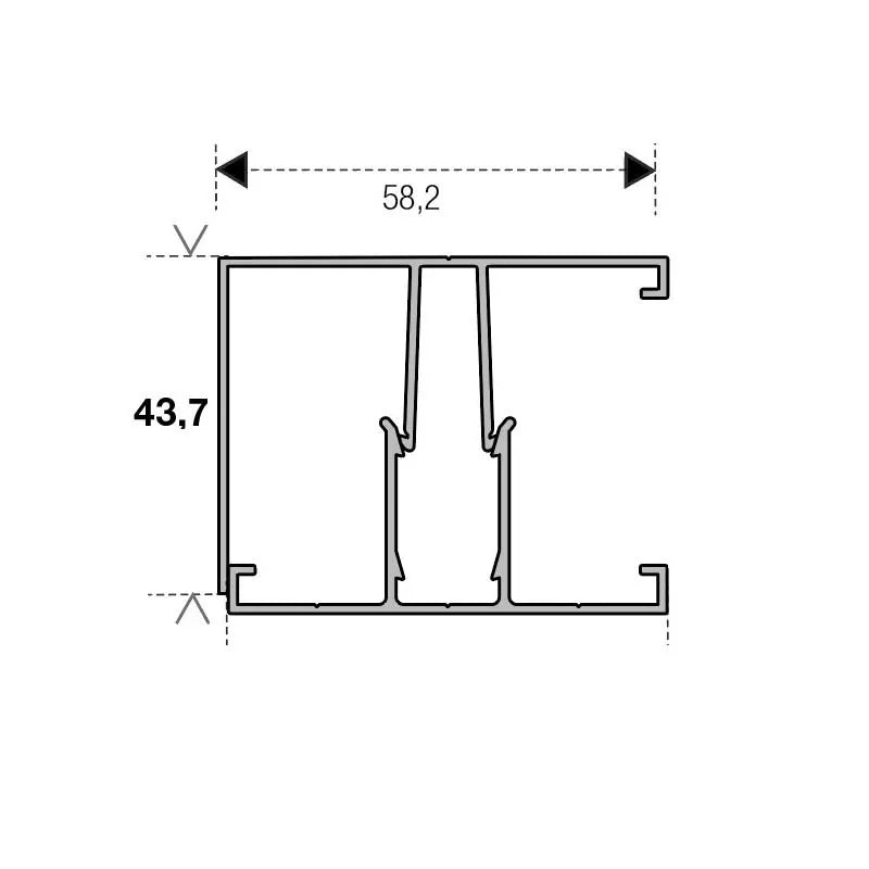 Profils de rive/ Profils F pour plaques alvéolaires