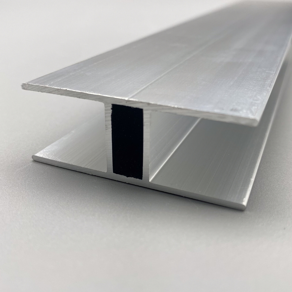 Profil H en aluminium pour plaque en polycarbonate