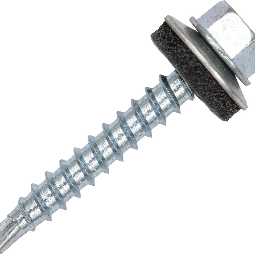 Vis auto-foreuses avec rondelles EPDM pour métal