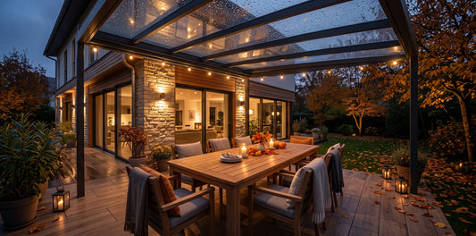 Automne pluvieux : comment profiter de sa terrasse malgré la pluie ?