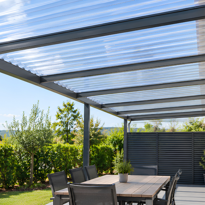 Polycarbonate Ondulé Transparent 0.8mm -  Petite Onde