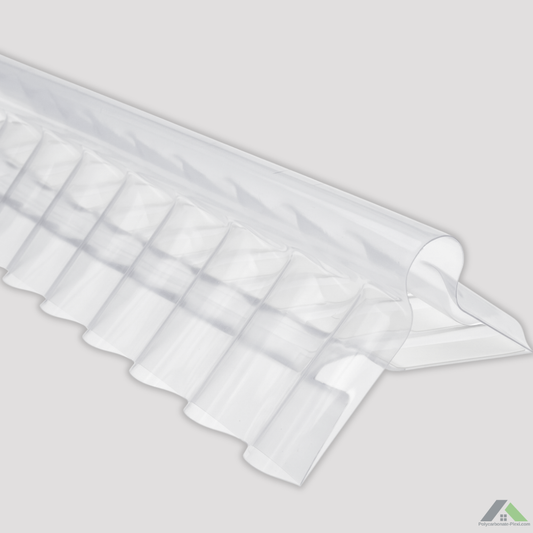 Faîtière Double Pente en Polycarbonate Ondulé – Petite Onde 76/18
