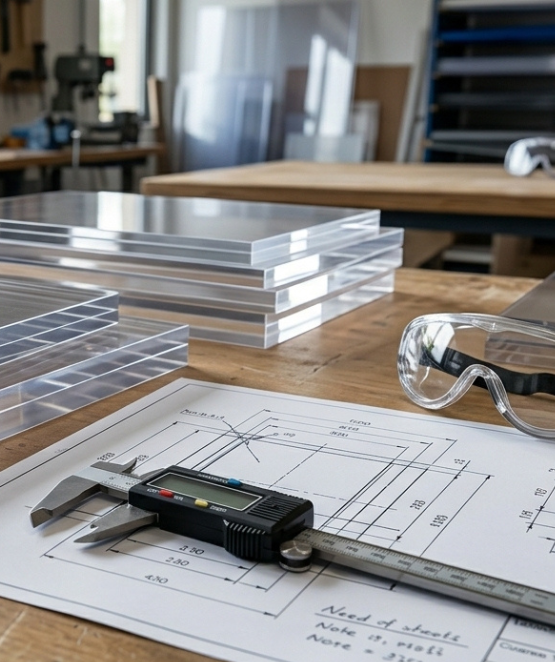 Nous découpons vos plaques sur mesure à partir de vos plans