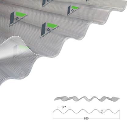 Polycarbonate Ondulé Alvéolaire Transparent