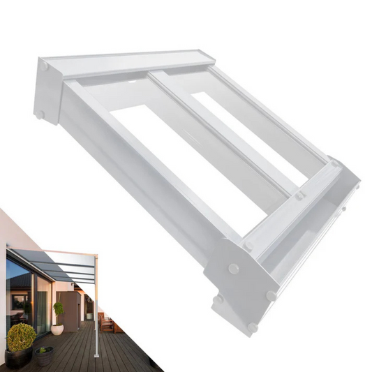 Pergola aluminium SOLARIA - Kit de Toiture Effet Verre (Blanc)