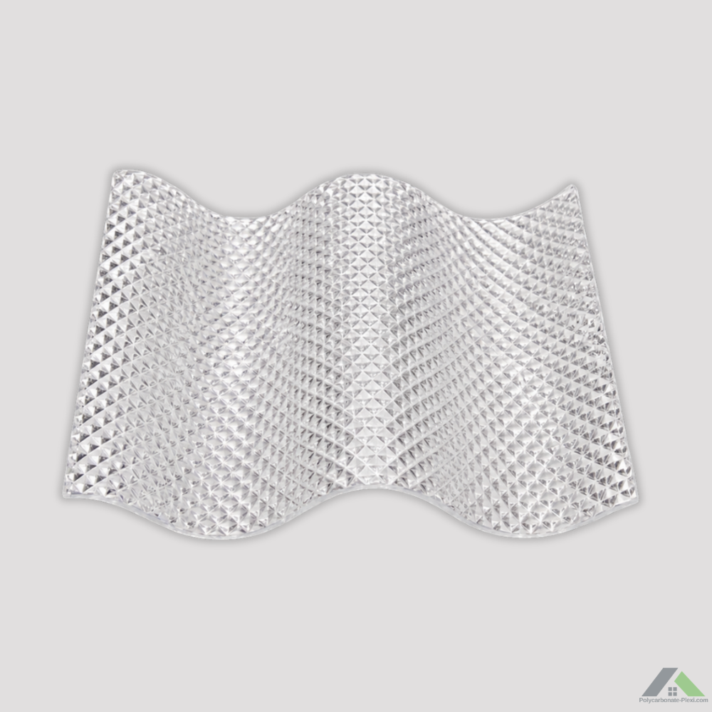 Échantillon Polycarbonate Ondulé