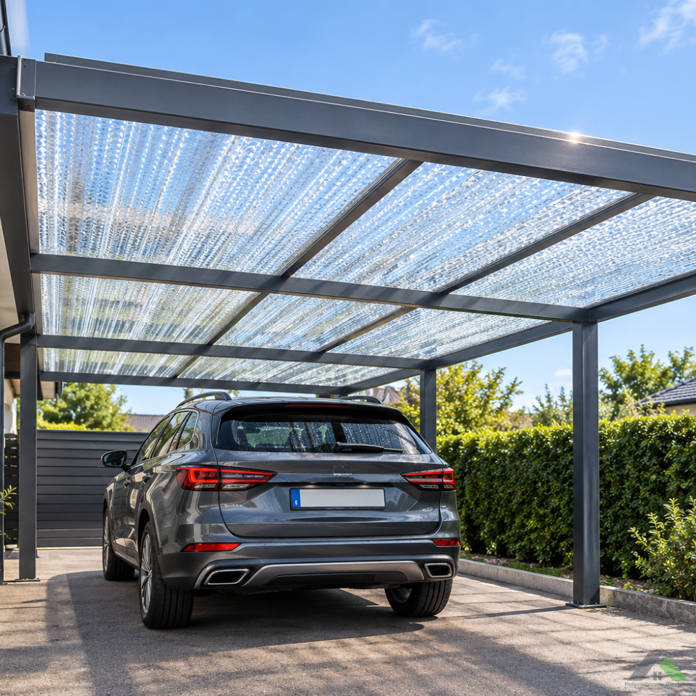 Échantillon Polycarbonate Ondulé