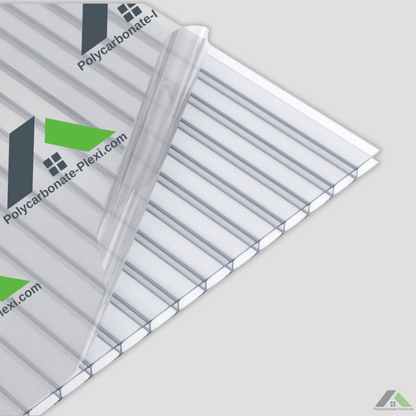 Plaque polycarbonate alvéolaire 4 mm standard ou sur mesure transparent 