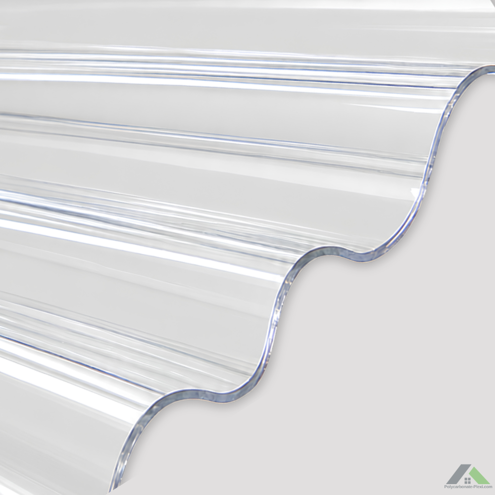 Plaque polycarbonate ondulé 0,8 mm petite onde standard ou sur mesure
