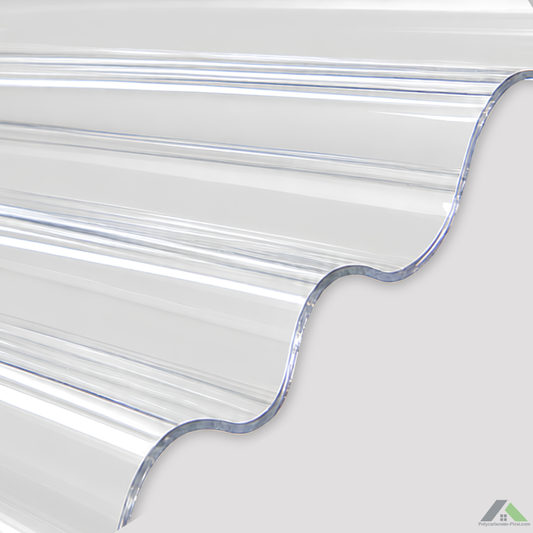 Plaque polycarbonate ondulé 0,8 mm petite onde standard ou sur mesure