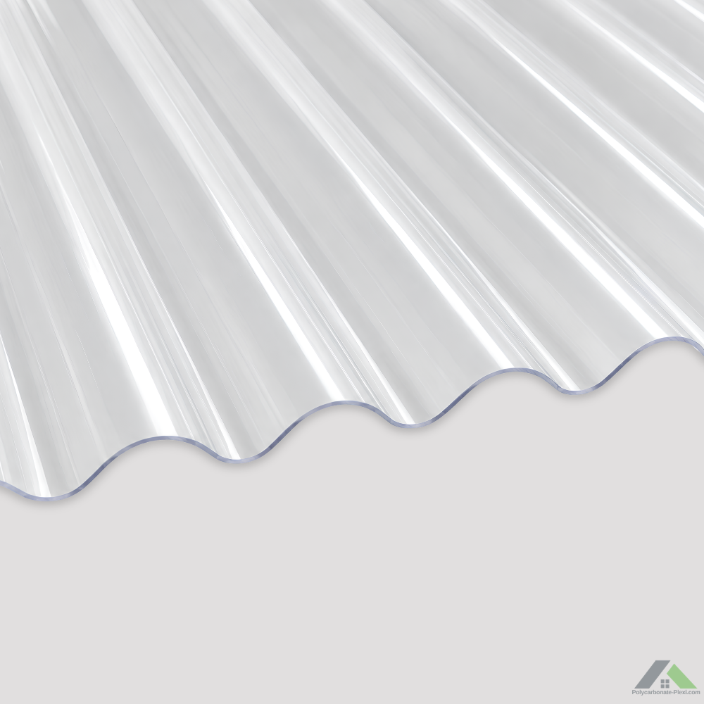Plaque polycarbonate ondulé 0,8 mm petite onde standard ou sur mesure