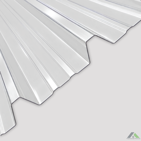 Plaque polycarbonate nervuré transparent 1 mm – Profil 3/333/39, Nevresco 1000 et 4/250/35