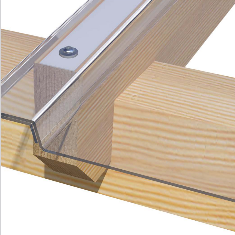 Nouveauté! Polycarbonate profilé Transparent R Glaze en 3mm