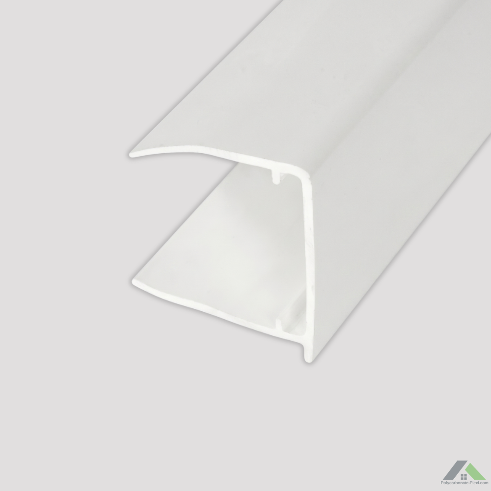 Profil U (Obturateur) en PVC pour plaques de polycarbonate alvéolaire et compact

