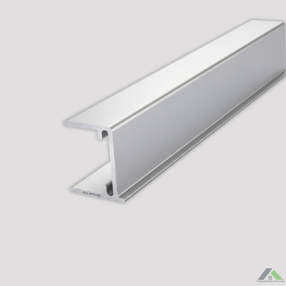 Profil U en aluminium pour plaques de polycarbonate alvéolaire et compact