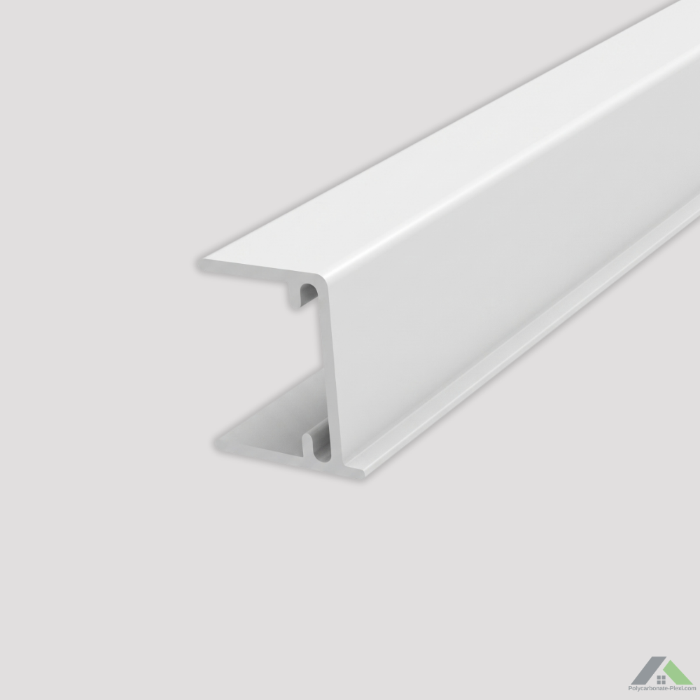 Profil U en aluminium pour plaques de polycarbonate alvéolaire et compact
