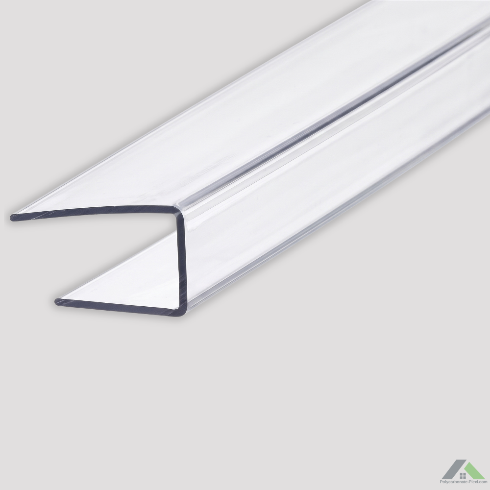 Profil U en Polycarbonate pour plaques alvéolaires et compactes
