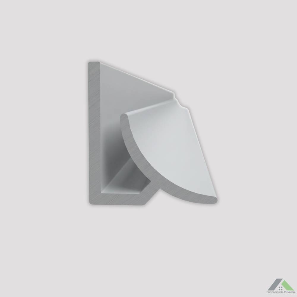 Profil d’angle intérieur arrondi PVC 3050 mm pour panneaux hygiéniques
