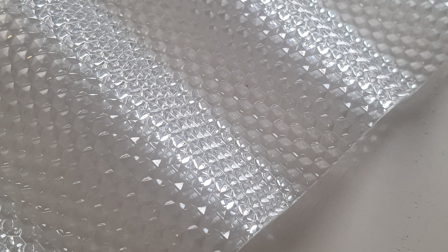 Polycarbonate Ondulé Diamanté Transparent 2.8mm