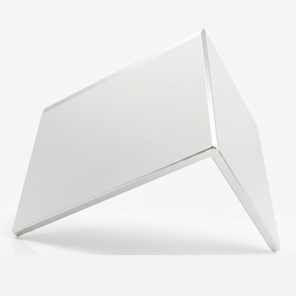 arrêt de plaque en aluminium blanc