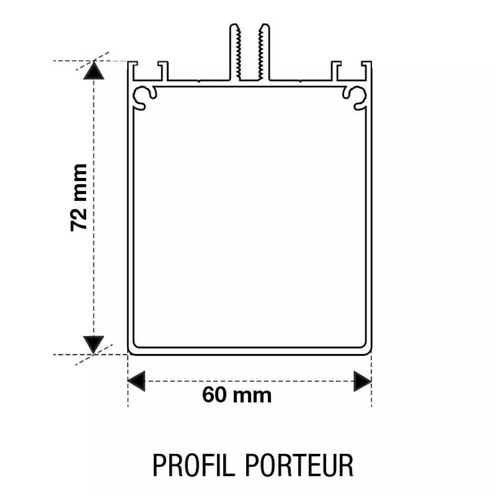 Kit Profil Autoportant en aluminium