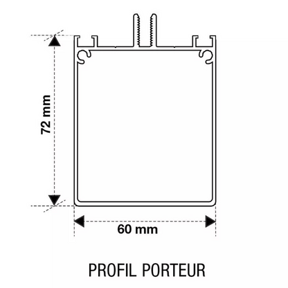 Kit Profil Autoportant en aluminium