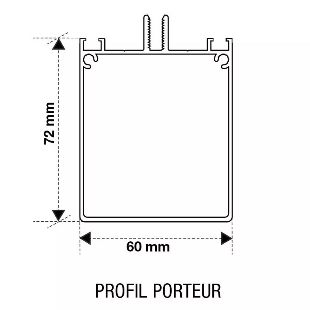 Kit Profils Aluminium Autoportant - Étanchéité et Solidité pour ...