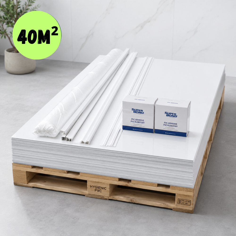 offre exclusive 40m2 de plaques alimentaires blanches en 2mm + accessoires