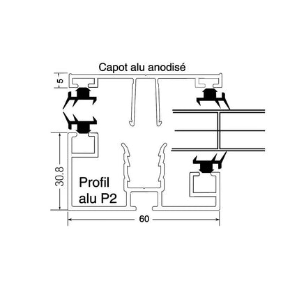 Profils de rive pour plaques alvéolaires