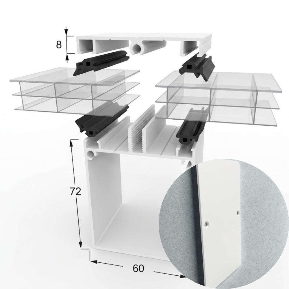 Kit Profil de Bord Autoportant en aluminium
