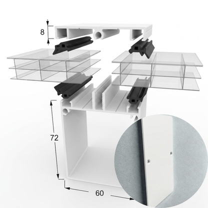 Kit Profil de Bord Autoportant en aluminium