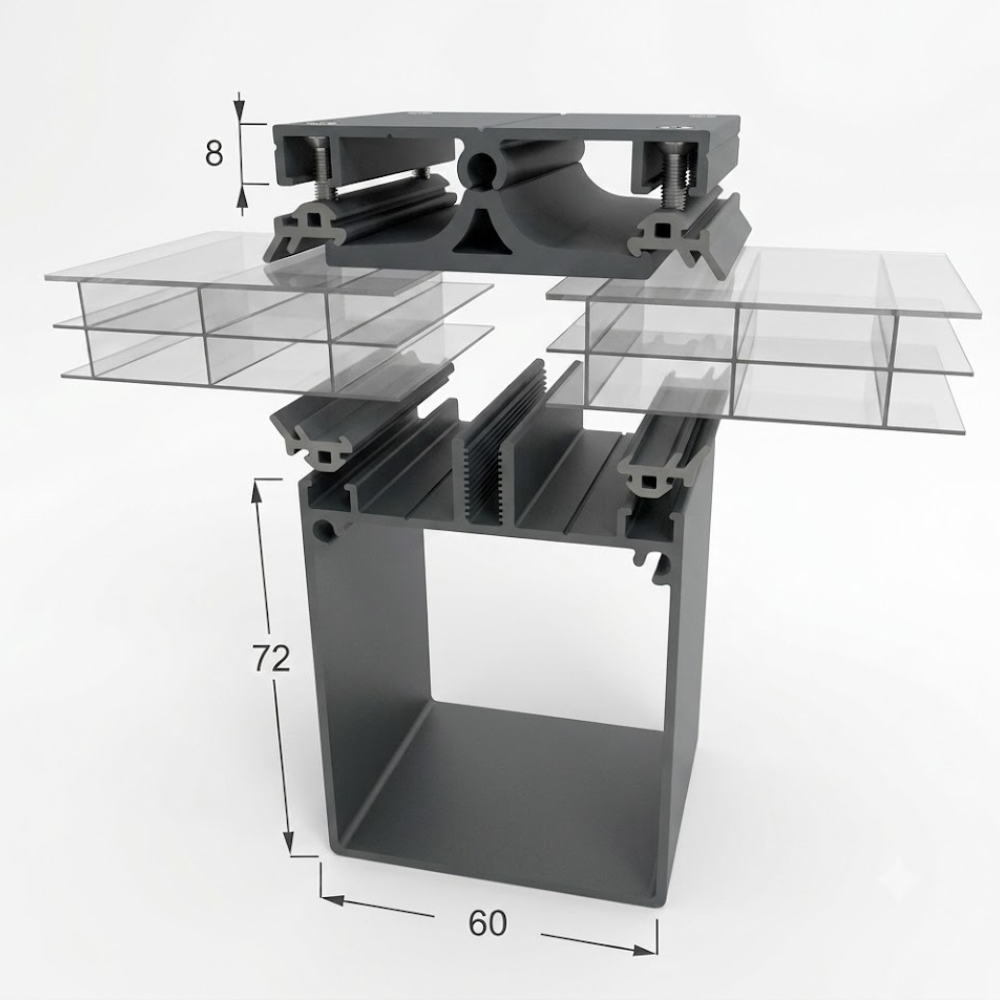Kit Profil de Bord Autoportant en aluminium