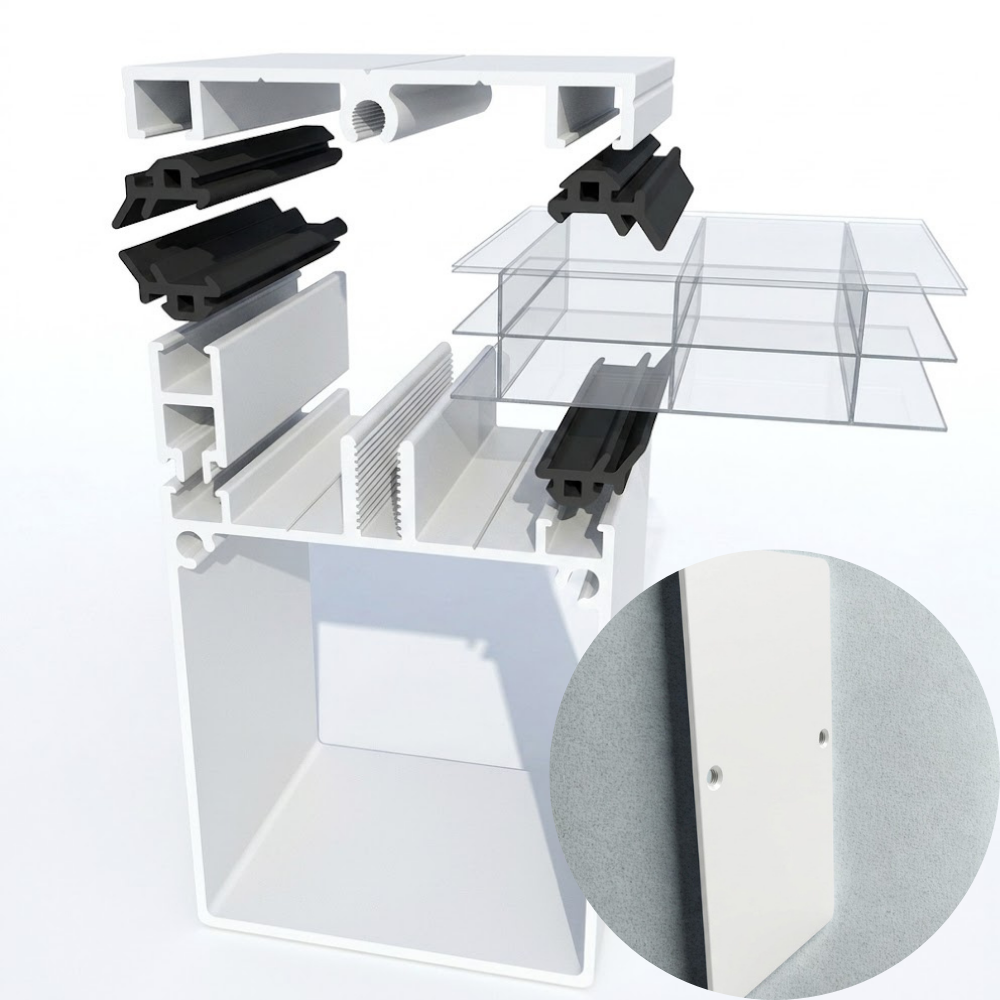 Kit Profil de Bord Autoportant en aluminium