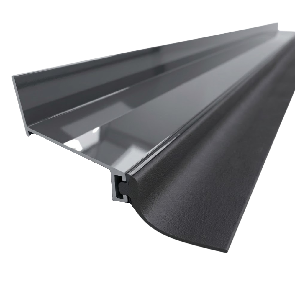 profil mural aluminium gris