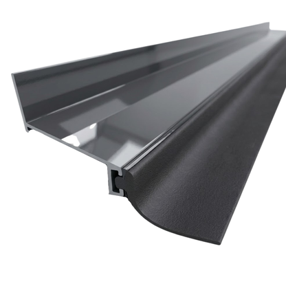 profil mural aluminium gris