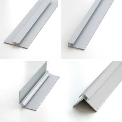 Profils en aluminium  pour panneaux en 3mm d'épaisseur