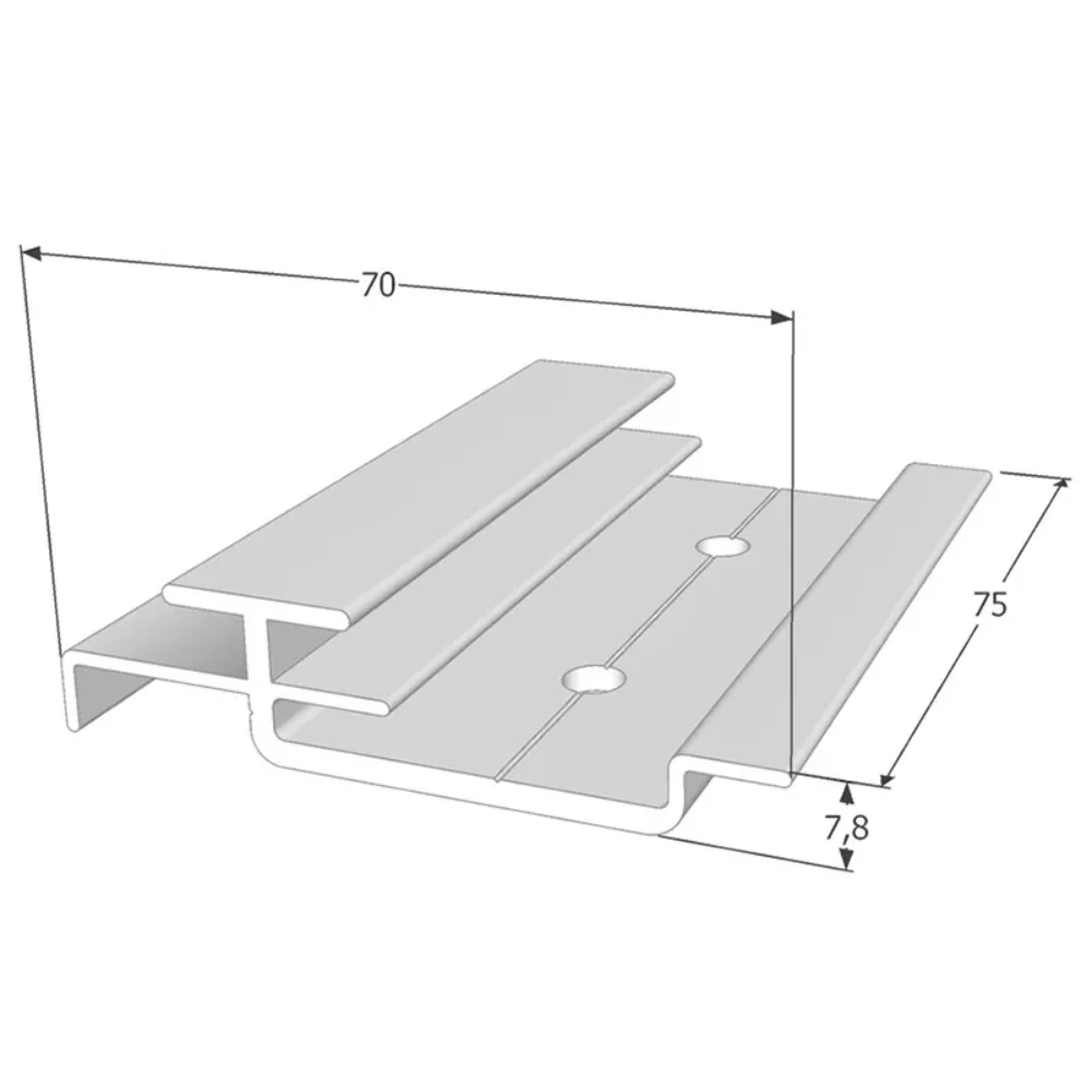 Profils et accessoires pour polycarbonate emboitable