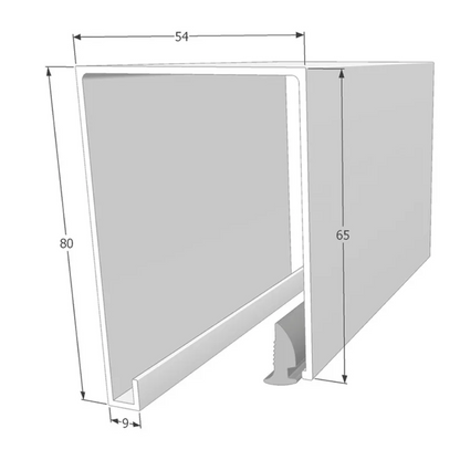 Profils et accessoires pour polycarbonate emboitable