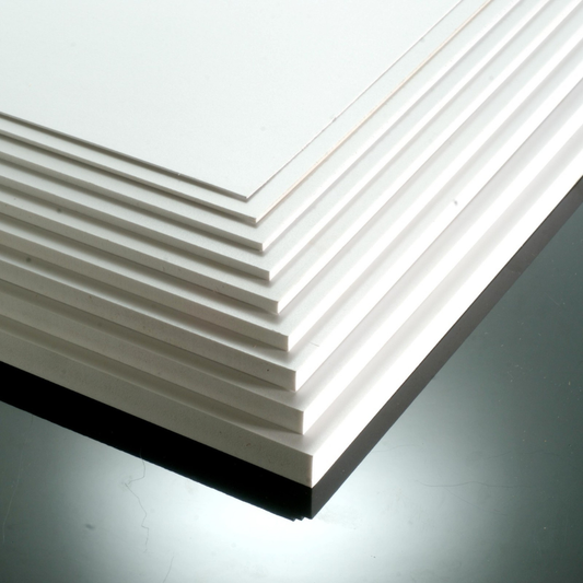 pvc expansé blanc en 10mm, 19mm et 24mm